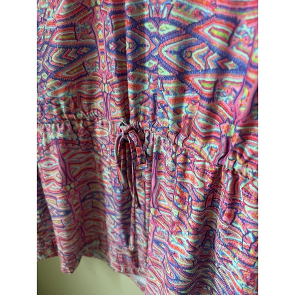 Nanette Lepore Swim Cover Up Tunic Dress Women's Small Multicolor Geometric - Picture 5 of 8